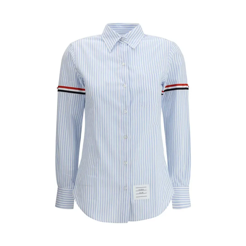 Striped Shirt with colored bands made by Thom Browne