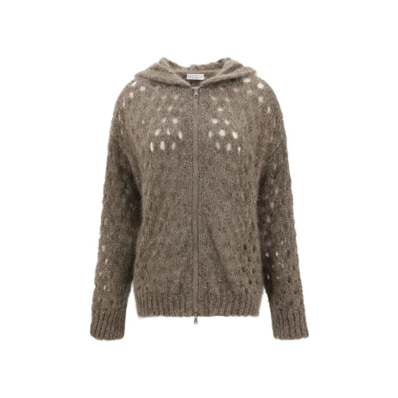 Perforated wool Cardigan sold by Lord & Taylor