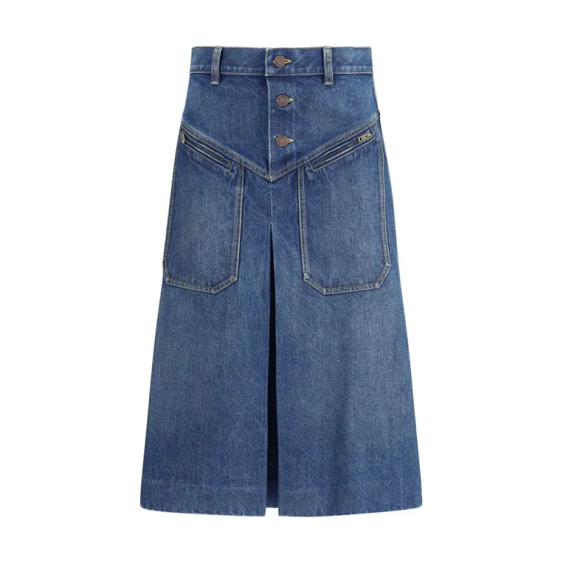Denim midi Skirt sold by Lord & Taylor