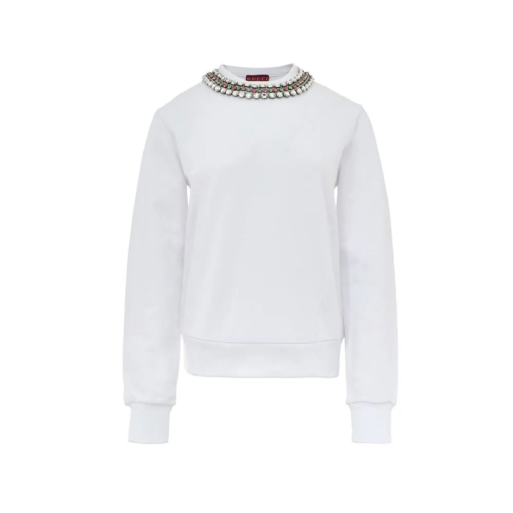 White Cotton Sweatshirt sold by Lord & Taylor