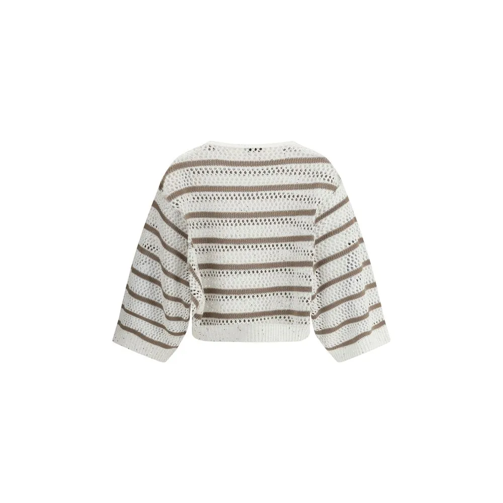 Sweater in perforated knit sold by Lord & Taylor product image thumbnail 2