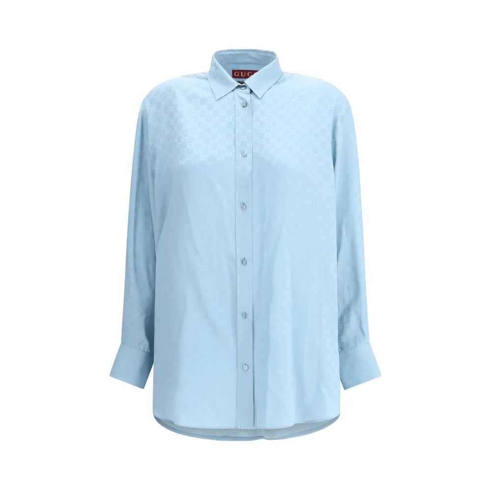 GG Supreme print silk Shirt sold by Lord & Taylor