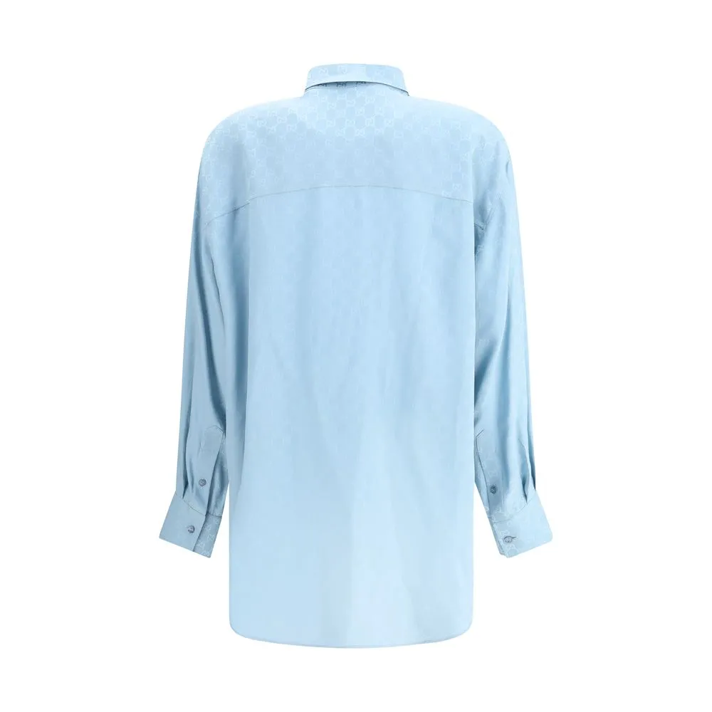 GG Supreme print silk Shirt sold by Lord & Taylor product image thumbnail 2