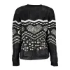 Black Polyester Sweater sold by Lord & Taylor