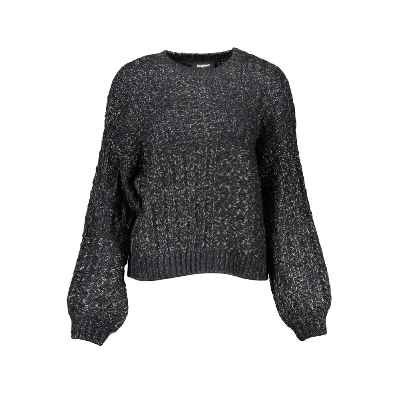 Black Polyester Sweater made by Desigual
