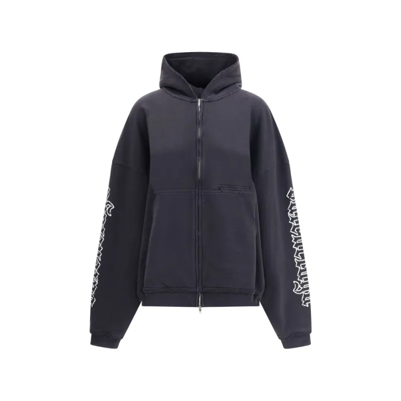 Blackletter script motif Hoodie sold by Lord & Taylor