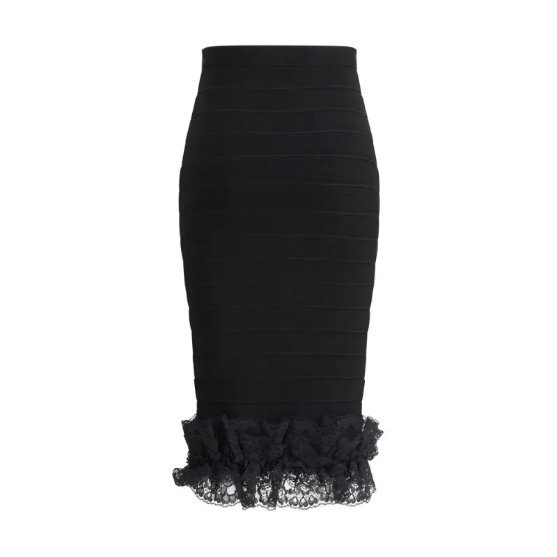 Lace detail Midi Skirt sold by Lord & Taylor