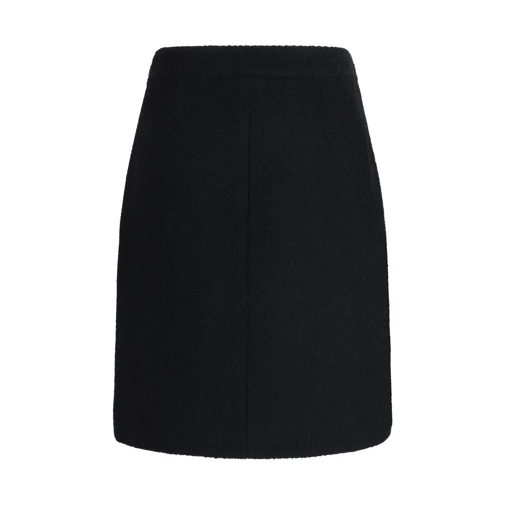 Bouclé wool midi Skirt sold by Lord & Taylor product image thumbnail 2