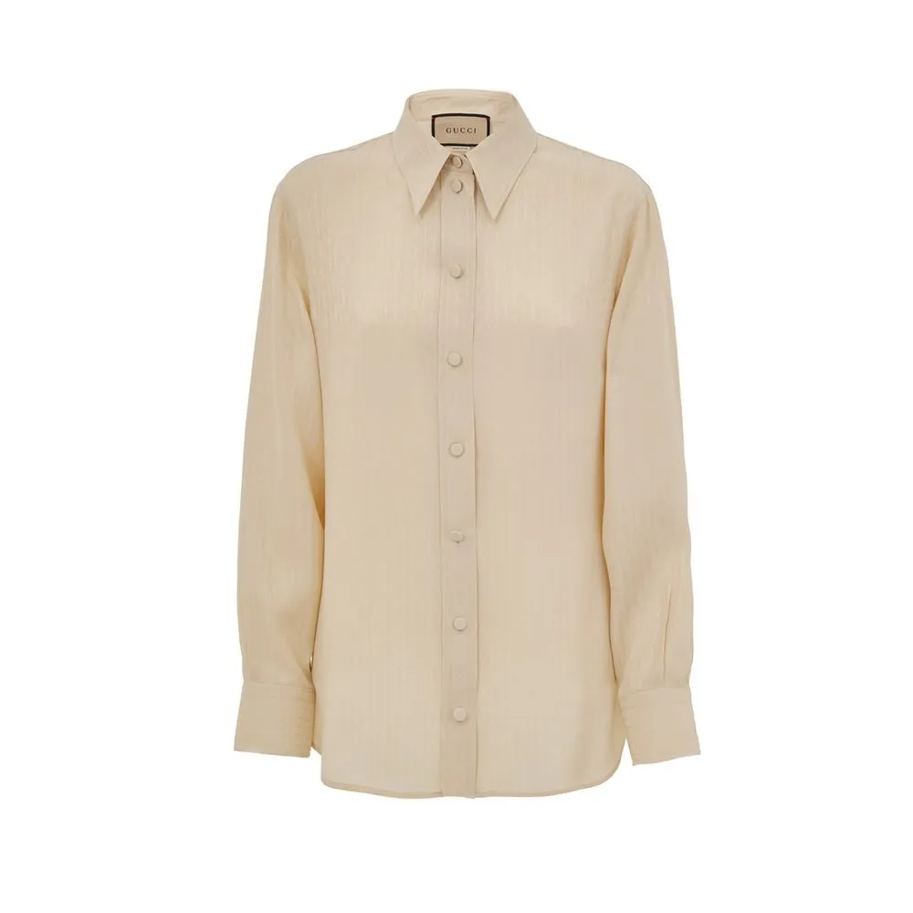 Beige Silk Shirt sold by Lord & Taylor