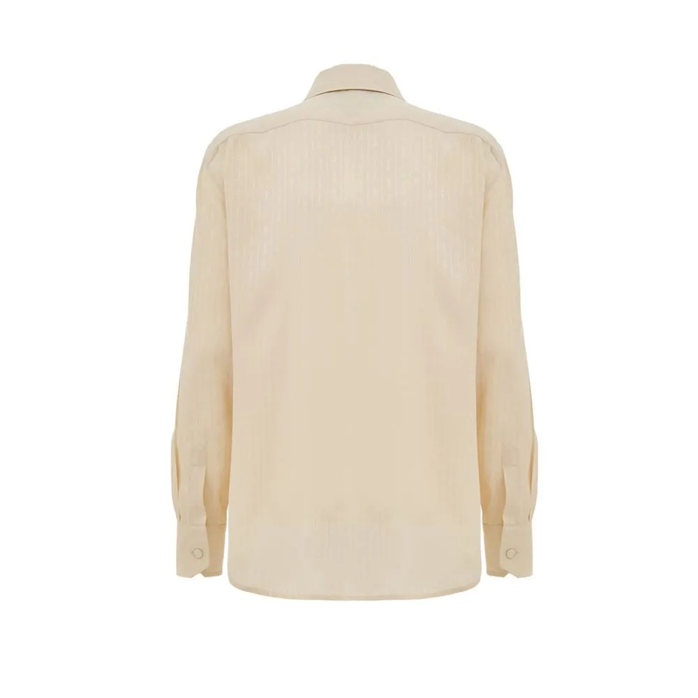 Beige Silk Shirt sold by Lord & Taylor product image thumbnail 2