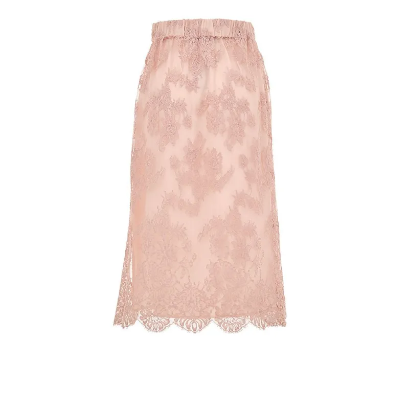 Pink Cotton Skirt made by Gucci