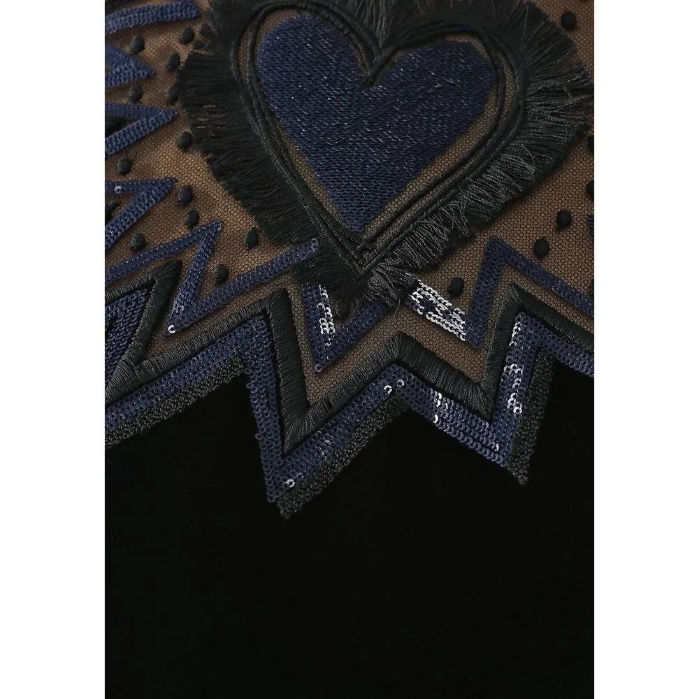 Fur Trim Velvet Midi Dress sold by Lord & Taylor product image thumbnail 4