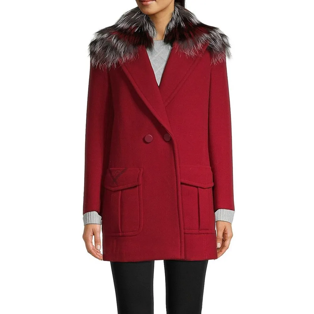 Fur Collar Wool Coat sold by Lord & Taylor product image thumbnail 2