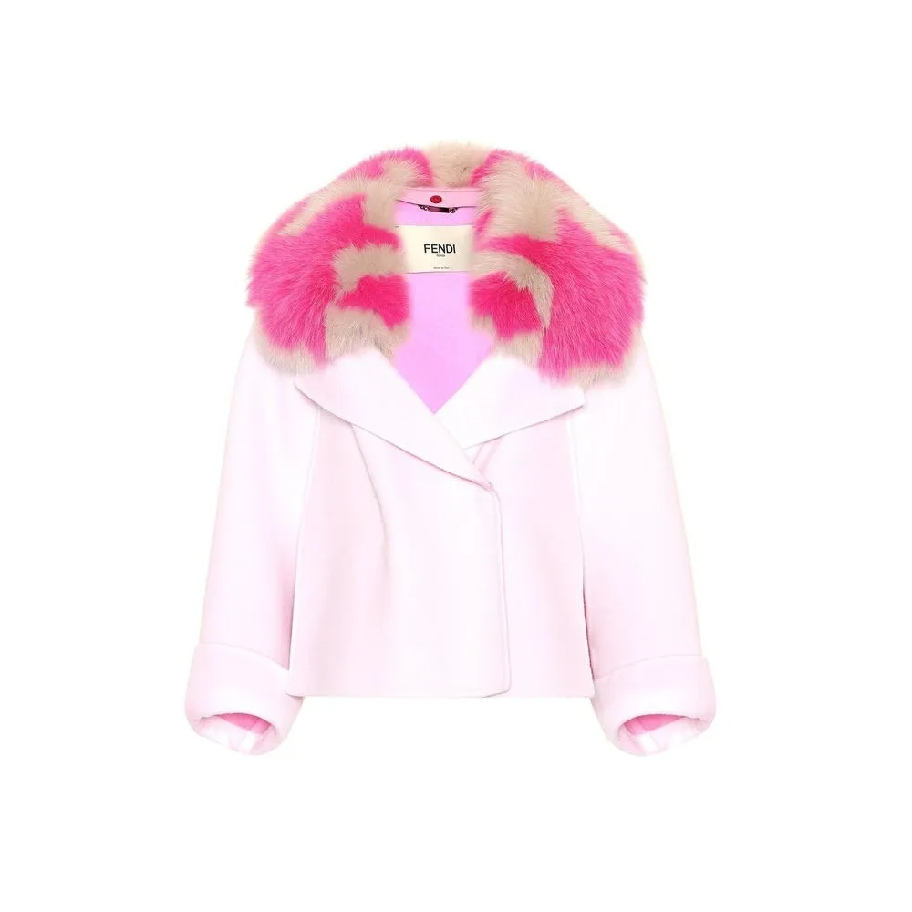 Fur Collar Cashmere Cape Jacket sold by Lord & Taylor