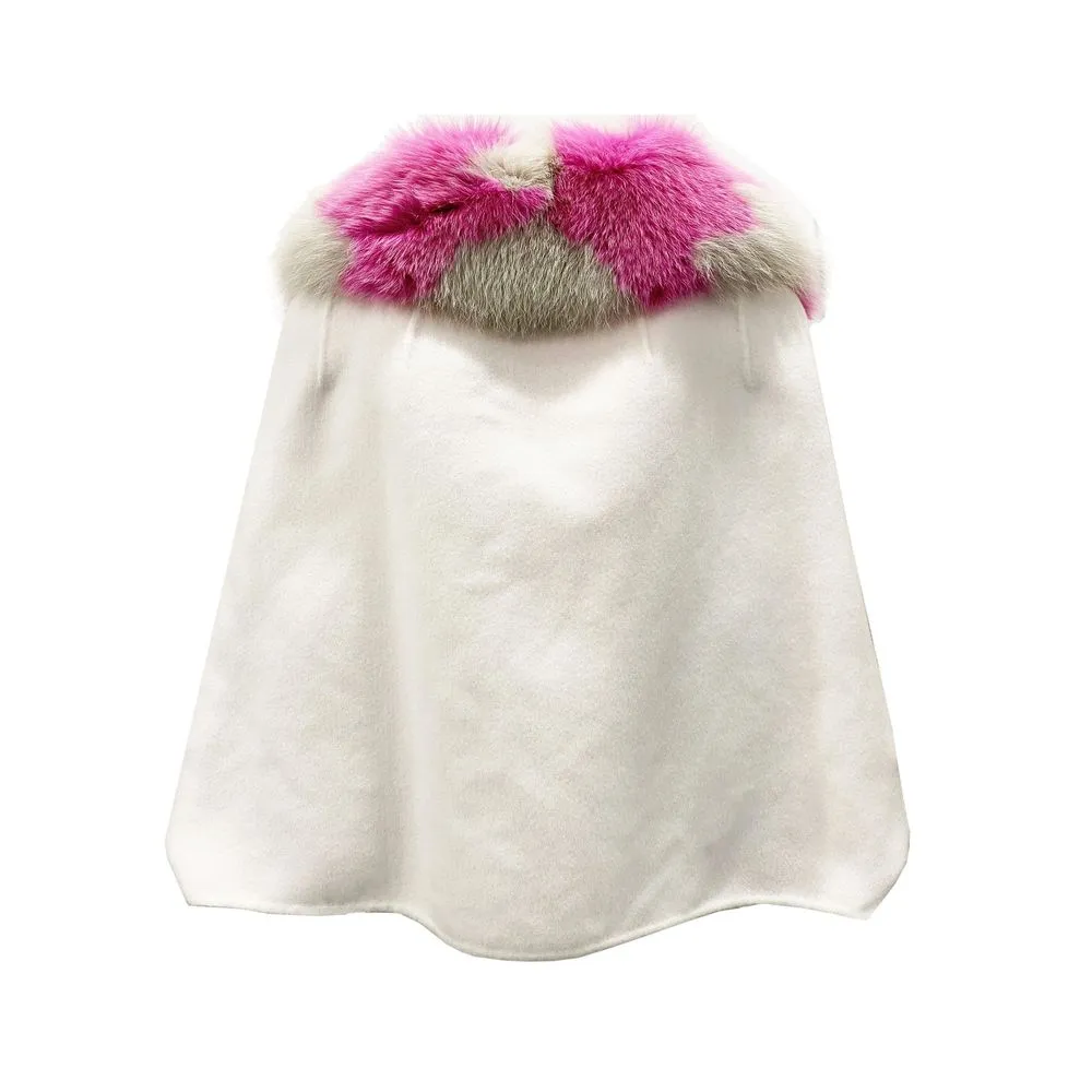 Fur Collar Cashmere Cape Jacket sold by Lord & Taylor product image thumbnail 2