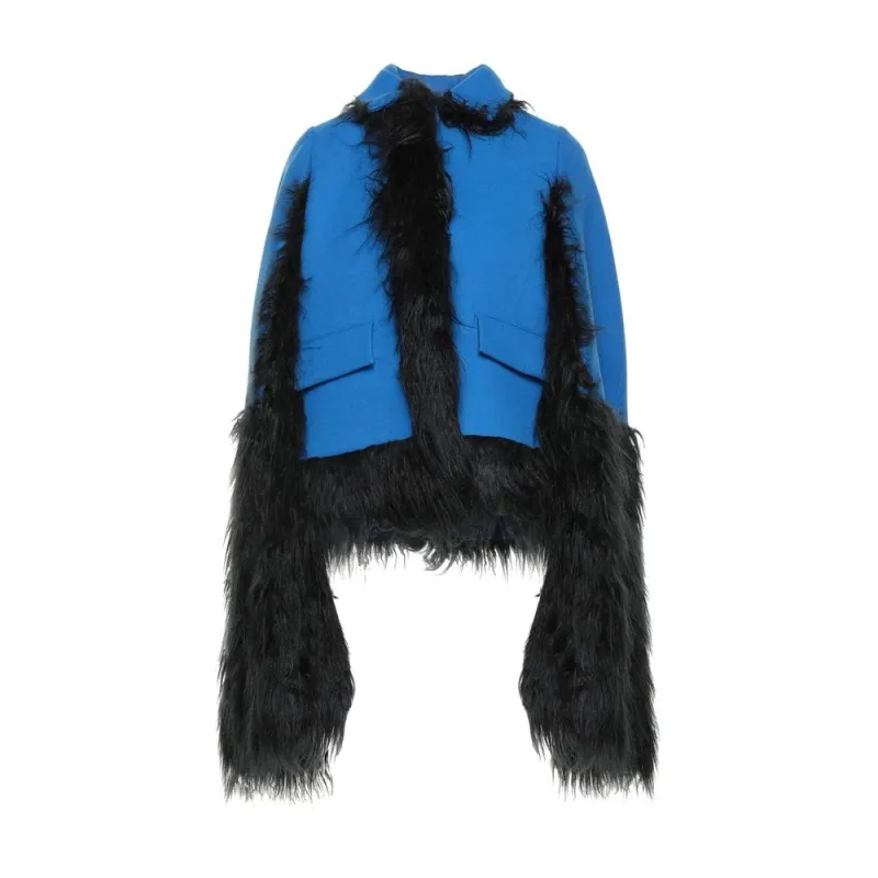 Faux Fur Trimmed Cape Jacket sold by Lord & Taylor