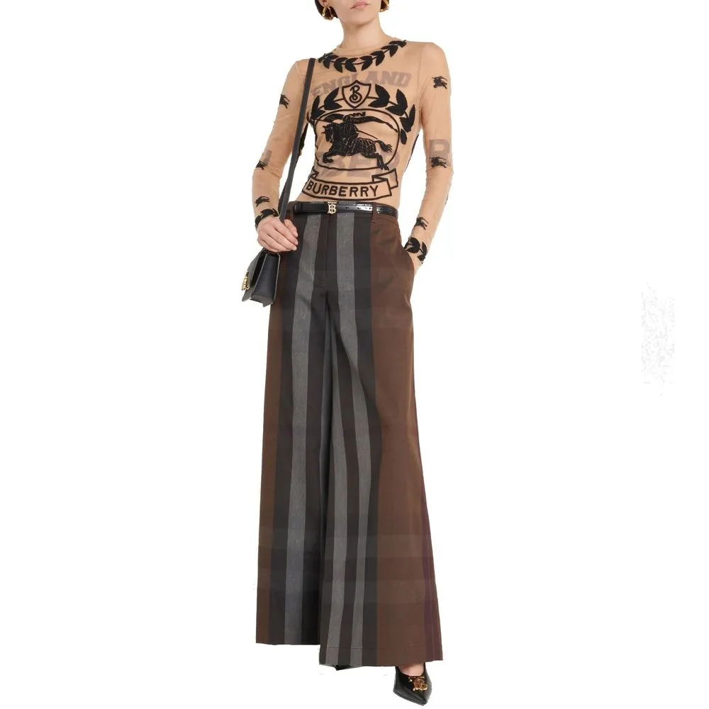 Checked Wide Leg Canvas Pants sold by Lord & Taylor product image thumbnail 2