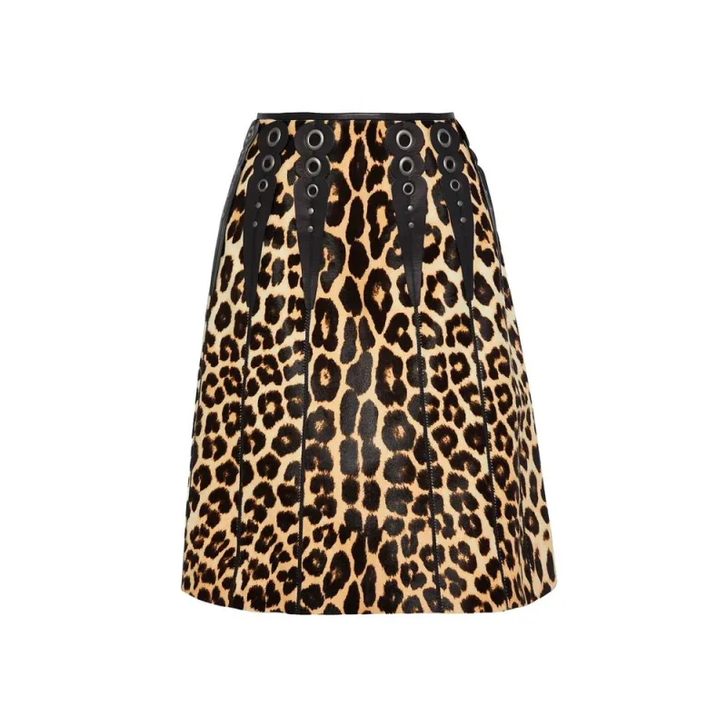 Leopard Print Calf Hair Skirt sold by Lord & Taylor