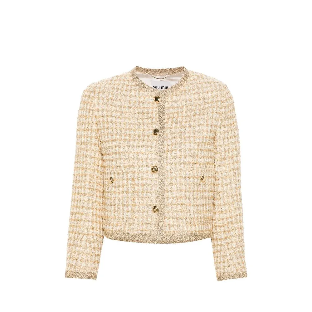 Check Lamé Jacket sold by Lord & Taylor