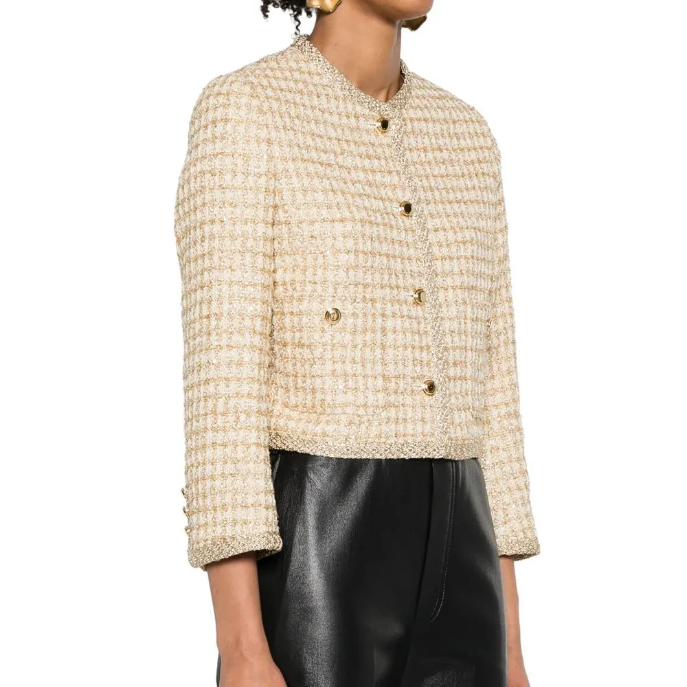 Check Lamé Jacket sold by Lord & Taylor product image thumbnail 2
