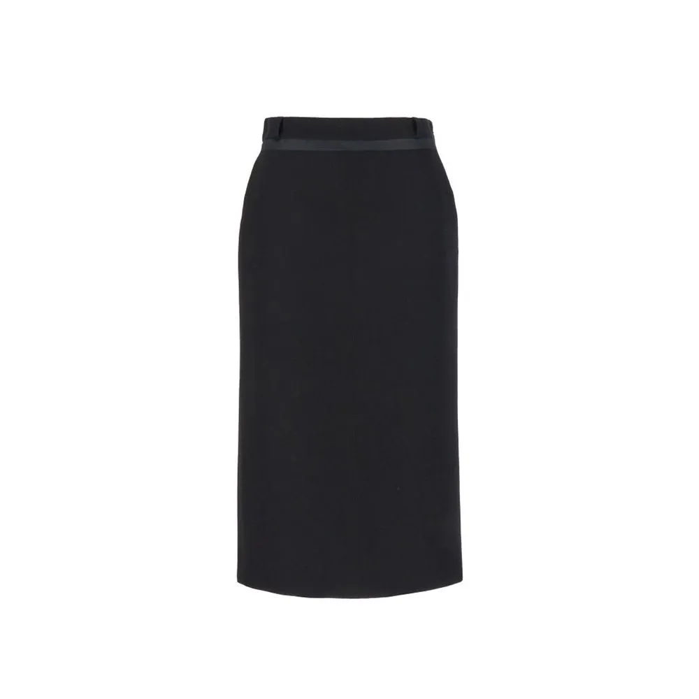 Virgin Wool Grain De Poud Skirt sold by Lord & Taylor