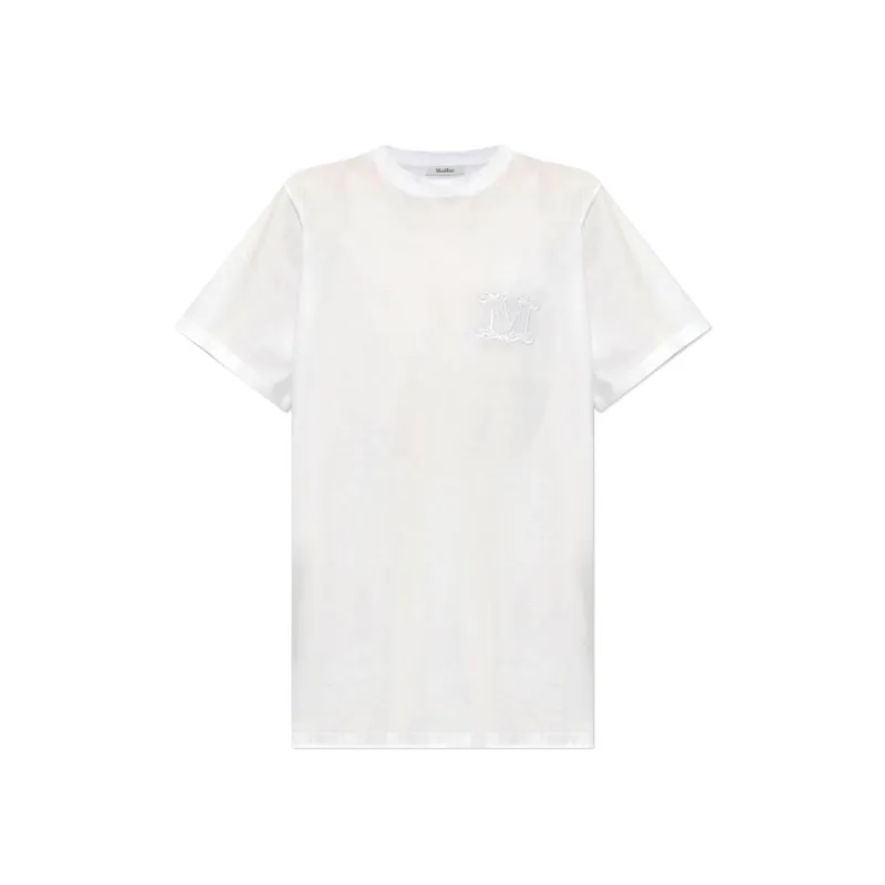 Mango Logo Embroidered Cotton T-Shirt made by MaxMara