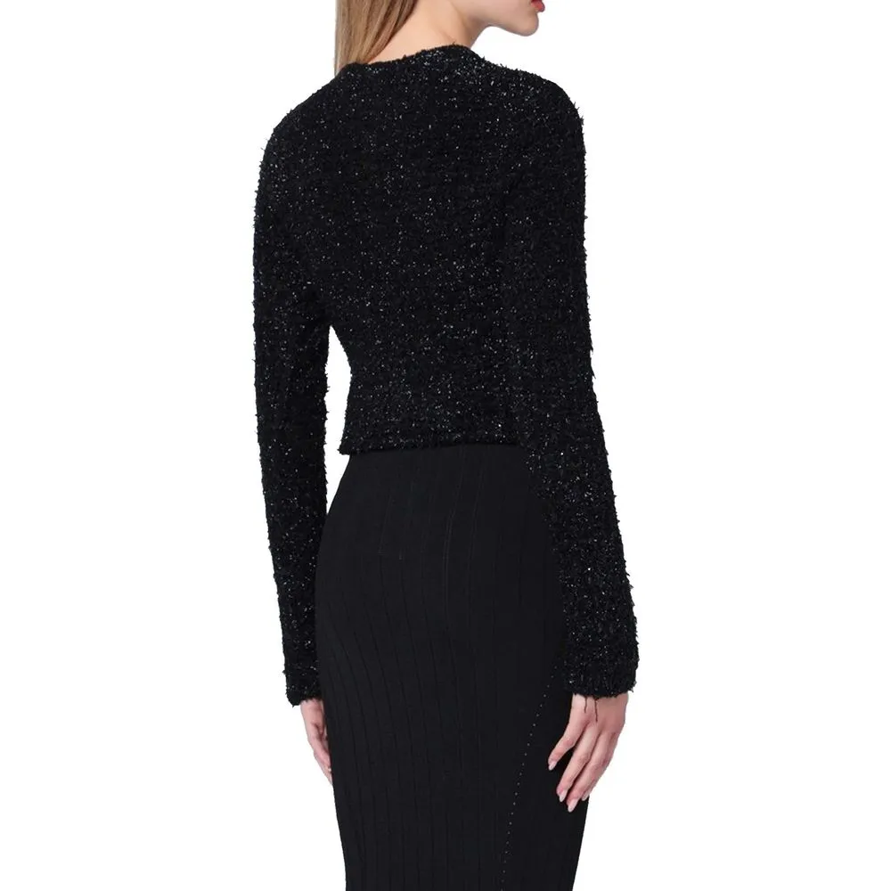 Crop Bouclé Cardigan sold by Lord & Taylor product image thumbnail 3