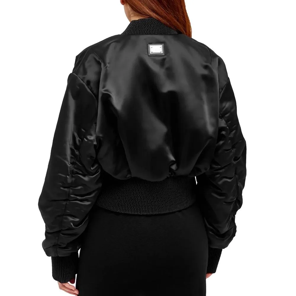 Cropped Bomber Jacket sold by Lord & Taylor product image thumbnail 3