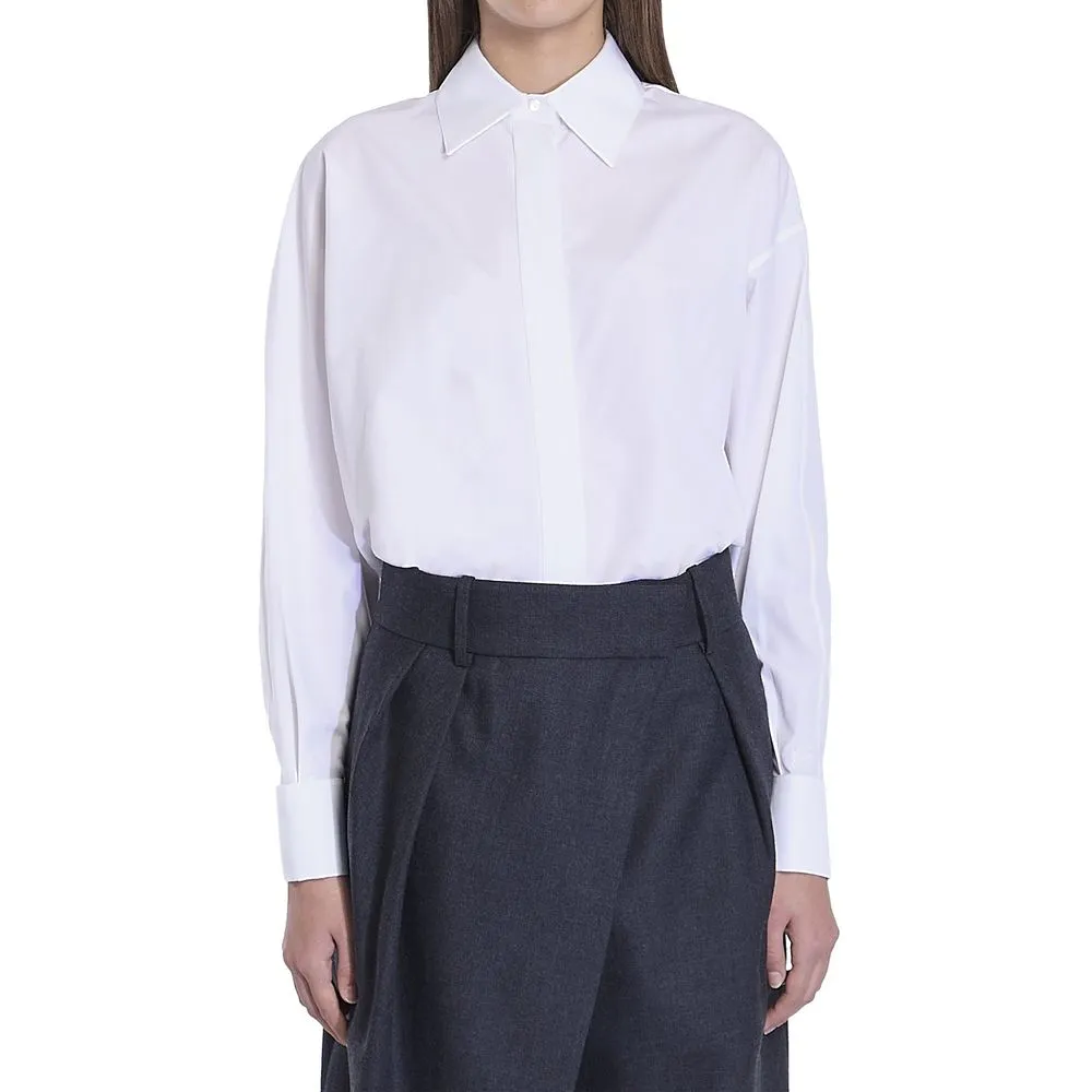 Draped Cotton Shirt sold by Lord & Taylor product image thumbnail 2
