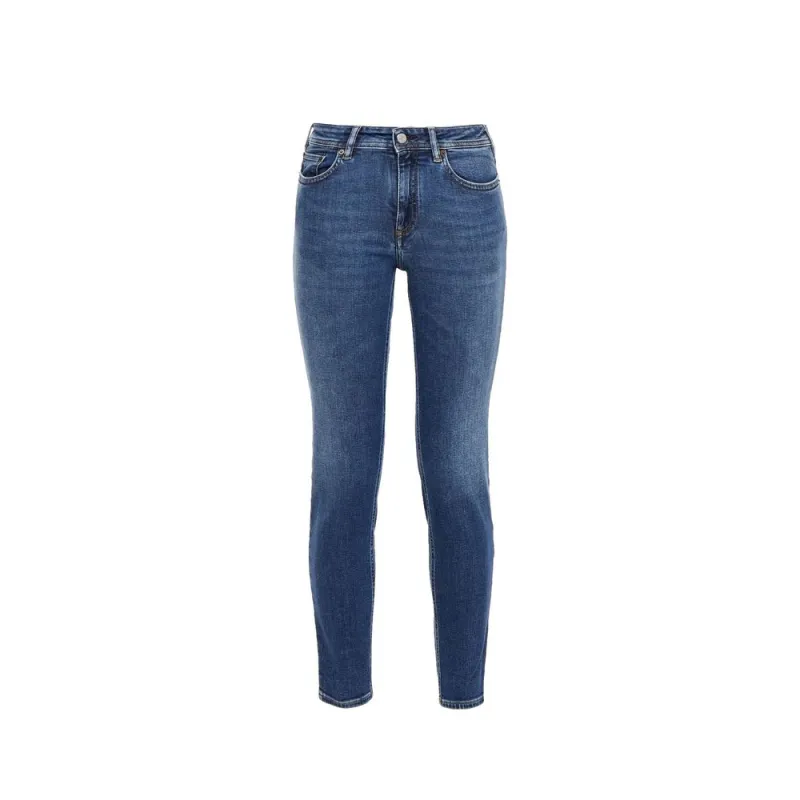 Blå Konst Climb Mid Blue Cotton Denim Jeans sold by Lord & Taylor