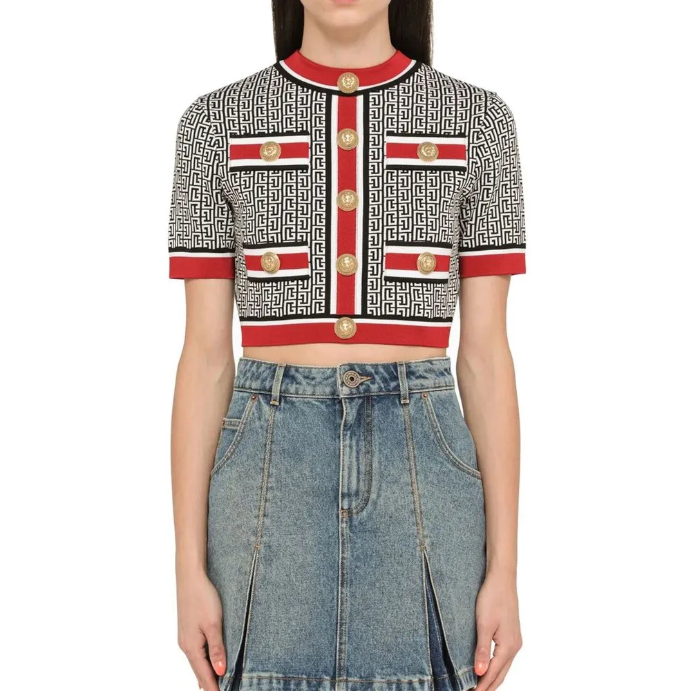 Cropped Monogram Top sold by Lord & Taylor product image thumbnail 2