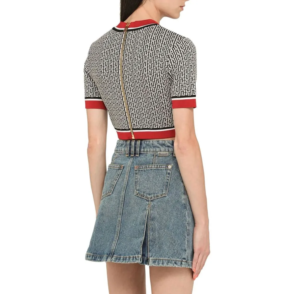 Cropped Monogram Top sold by Lord & Taylor product image thumbnail 3