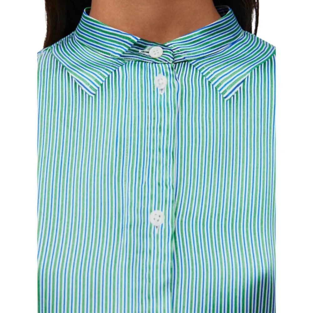 Silk Blend Striped Shirt sold by Lord & Taylor product image thumbnail 4