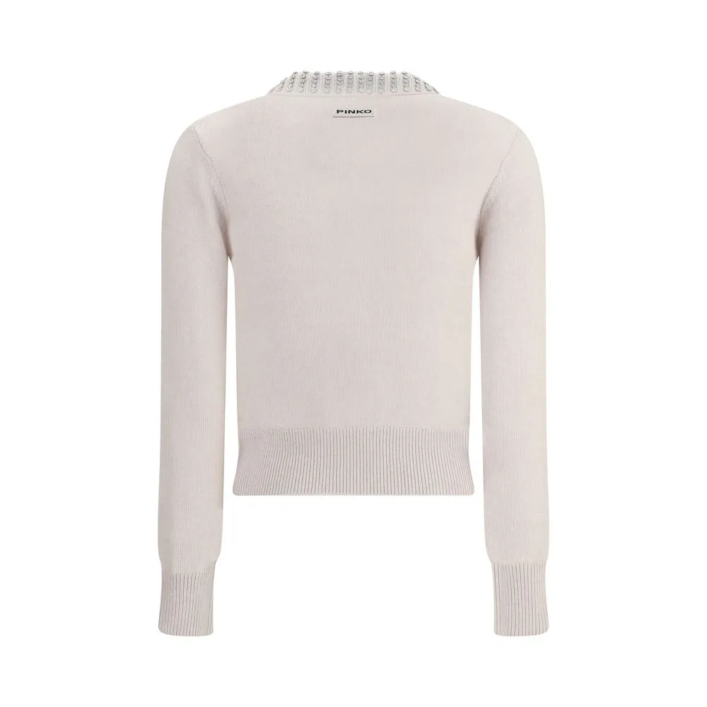 Rhinestone-decorated collar Sweater sold by Lord & Taylor product image thumbnail 2