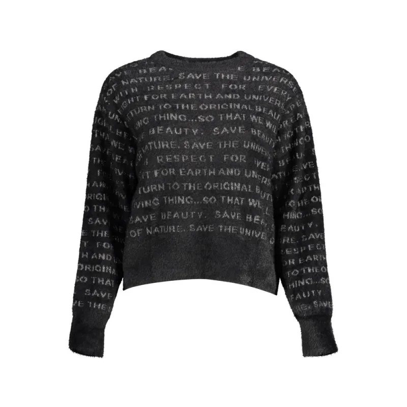 Black Polyester Sweater made by Desigual