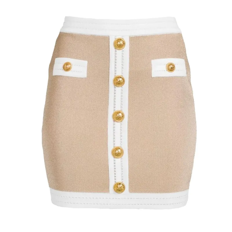 Beige Viscose Skirt sold by Lord & Taylor
