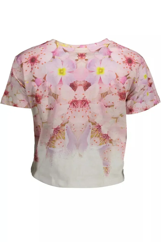 Chic Pink Embroidered Cotton Tee sold by Lord & Taylor product image thumbnail 2