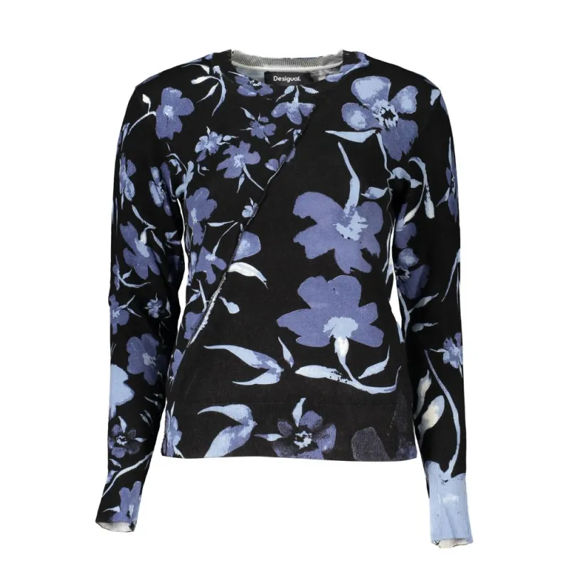 Chic Contrasting Crew Neck Sweater made by Desigual