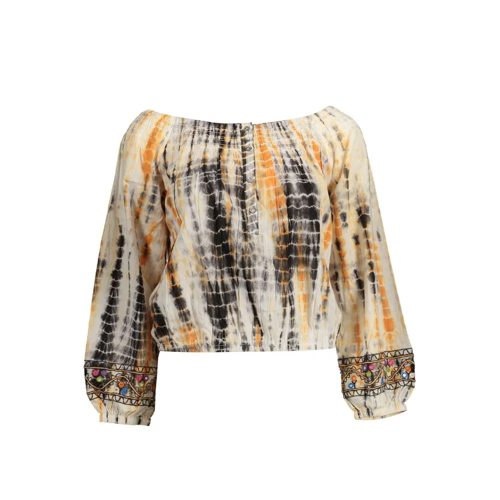 Beige Cotton Women T-Shirt sold by Lord & Taylor