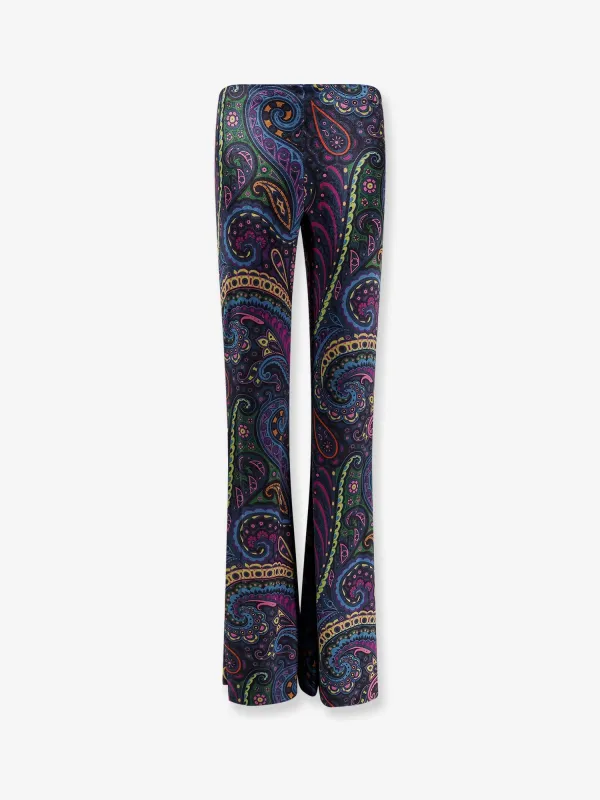 Chenille Trousers with Multicolor Print sold by Lord & Taylor
