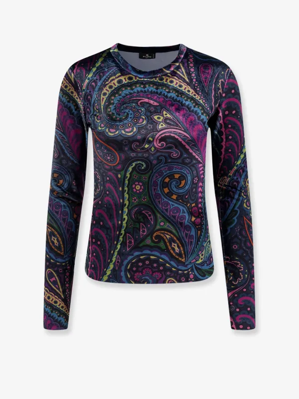 Chenille T-Shirt with Multicolor Print sold by Lord & Taylor