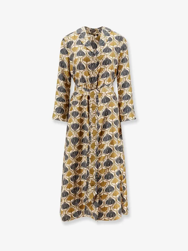 Max Mara Albert Multicolor Silk Dress sold by Lord & Taylor