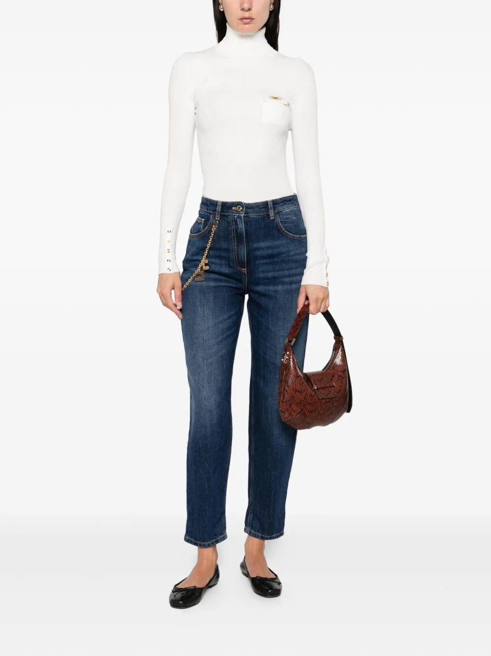 Elisabetta Franchi Jeans Blue sold by Lord & Taylor product image thumbnail 4