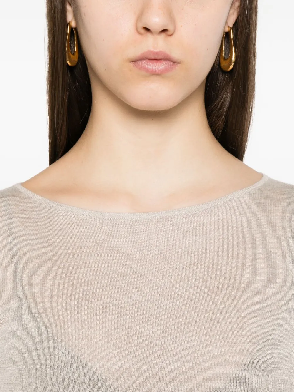 Brunello Cucinelli Sweaters Leather Brown sold by Lord & Taylor product image thumbnail 5