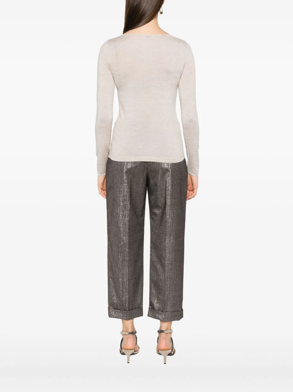 Brunello Cucinelli Sweaters Leather Brown sold by Lord & Taylor product image thumbnail 2