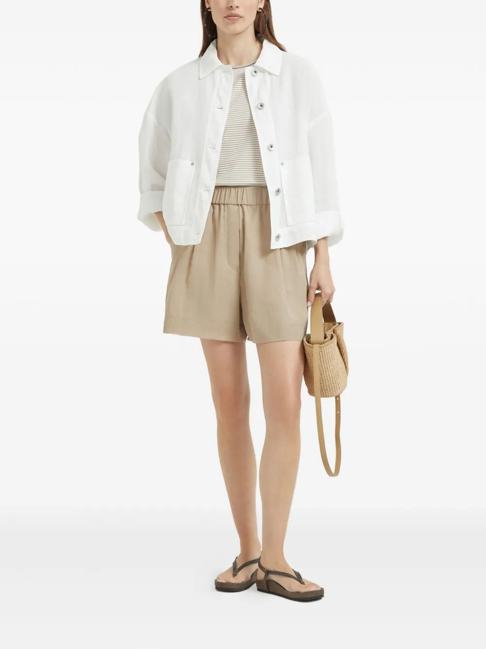 Brunello Cucinelli T-shirts and Polos Beige sold by Lord & Taylor product image thumbnail 5