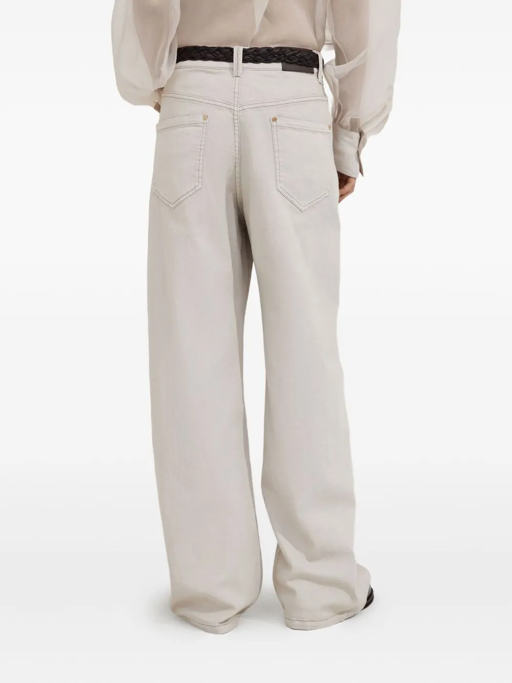 Brunello Cucinelli Trousers White sold by Lord & Taylor product image thumbnail 5