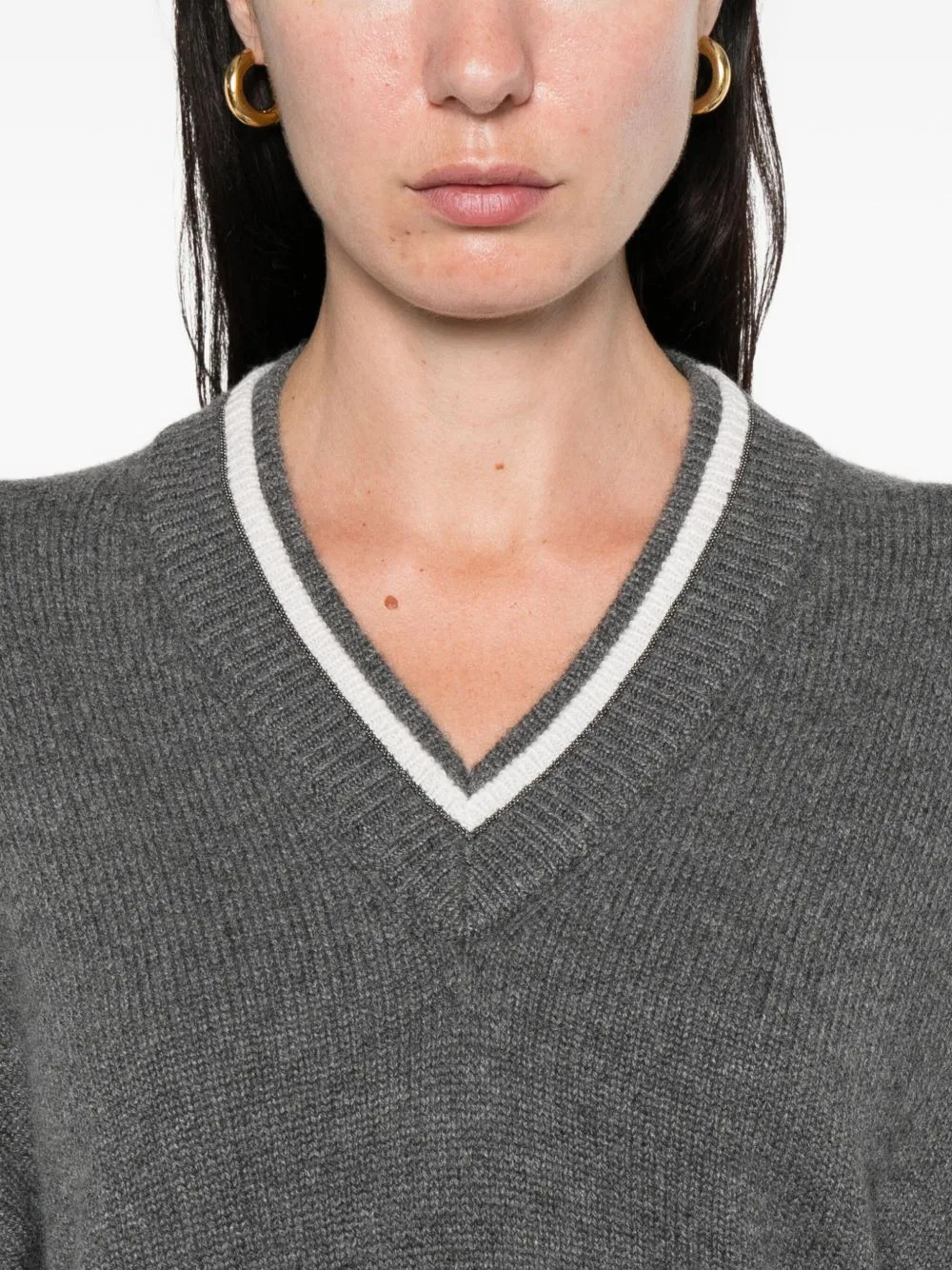 Brunello Cucinelli Sweaters Grey sold by Lord & Taylor product image thumbnail 3