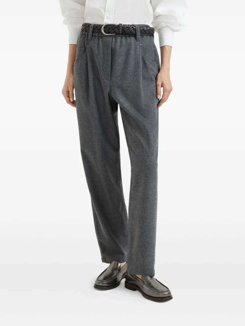 Brunello Cucinelli Trousers Grey sold by Lord & Taylor product image thumbnail 5