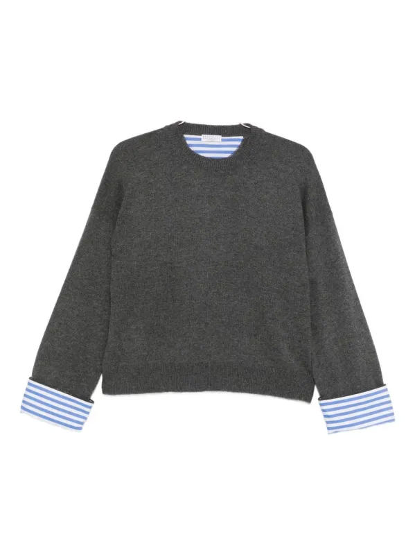 Brunello Cucinelli Sweaters Grey sold by Lord & Taylor